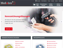 Tablet Screenshot of mediaform.de